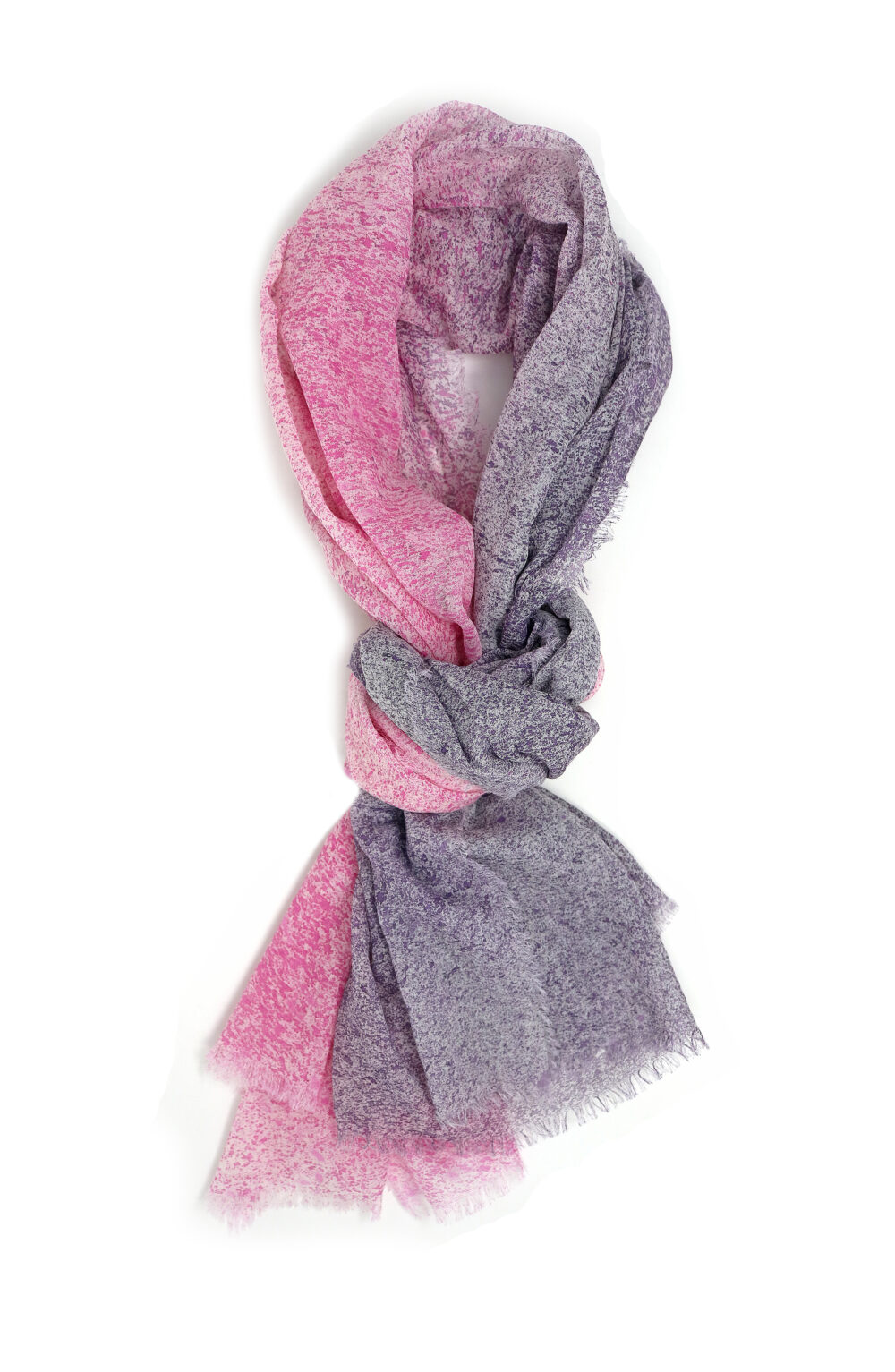 Women scarf with violet and pink color shades - Image 2