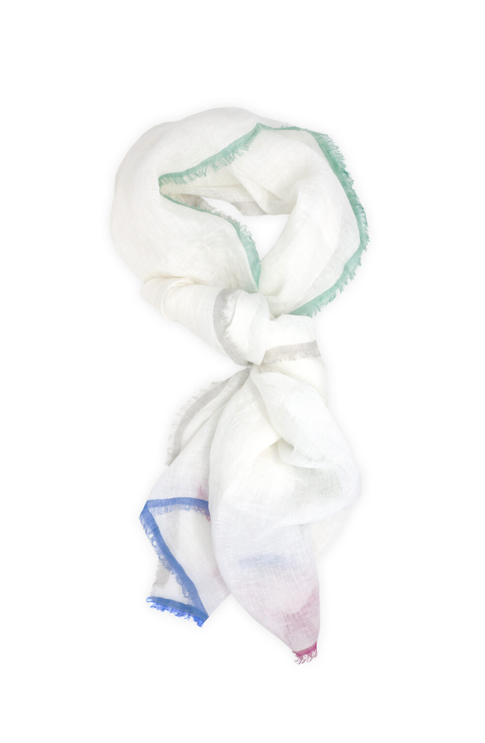 Women scarf with colored fringes - Image 2