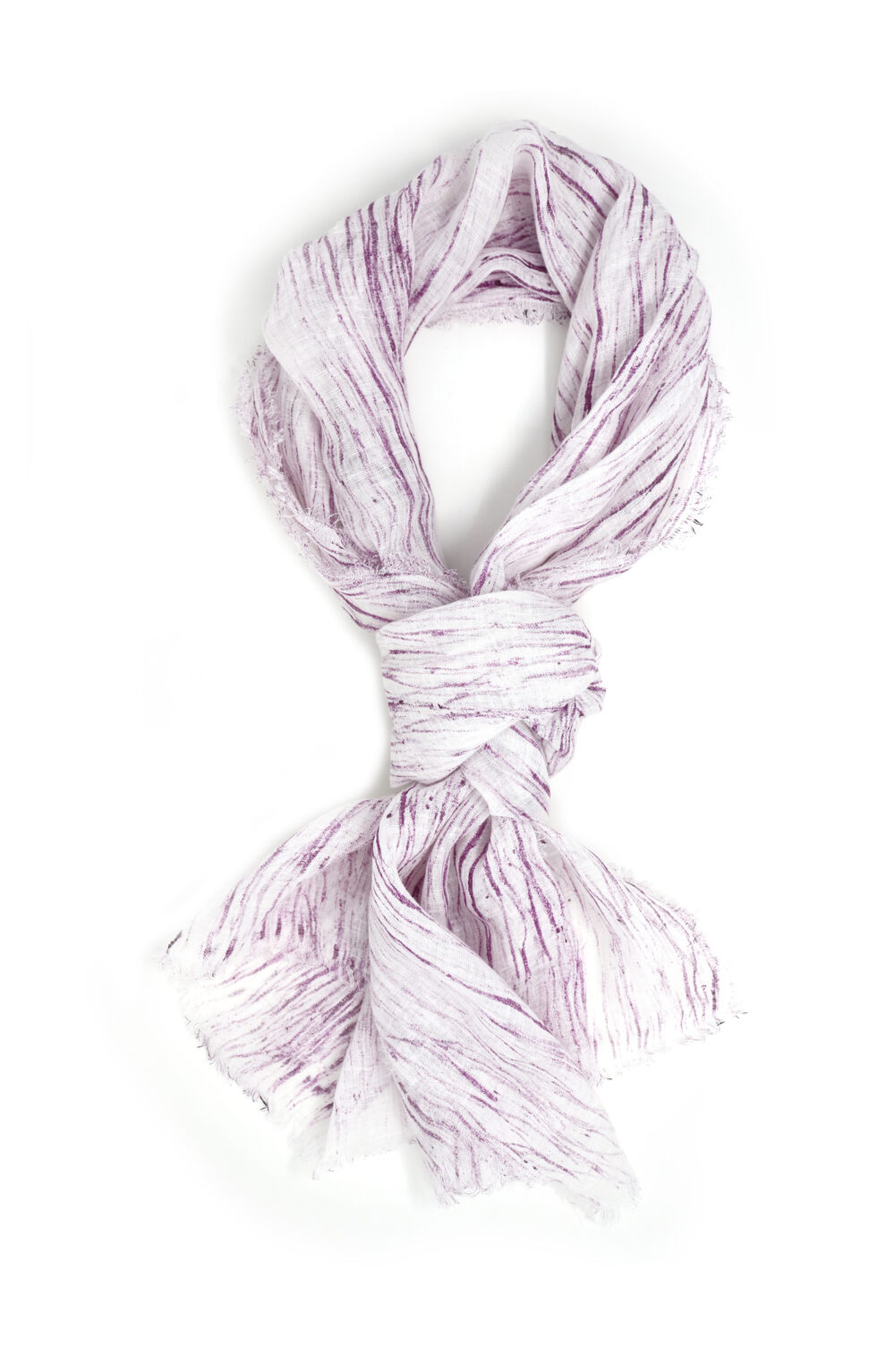 Women scarf with the scratched wine color effect - Image 2