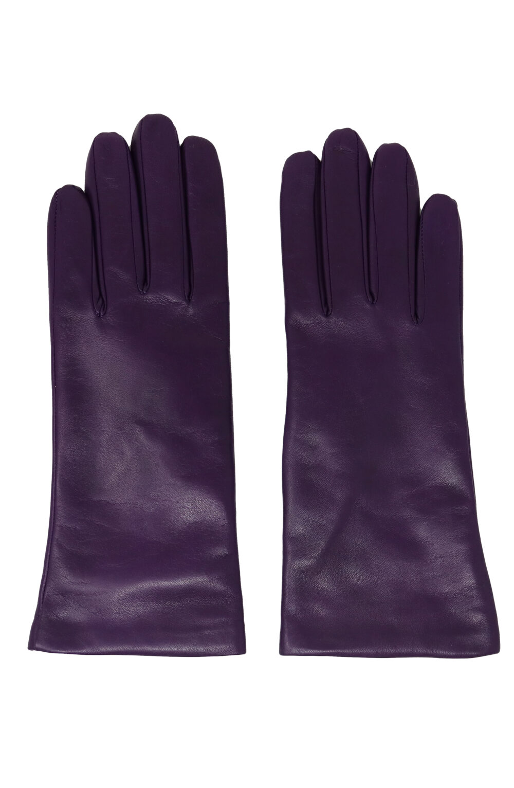 Women gloves 100% lambskin lined in pure cashmere. Purple color. - Image 5