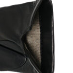 Men gloves 100% lambskin lined in pure cashmere. Black color. - Image 4