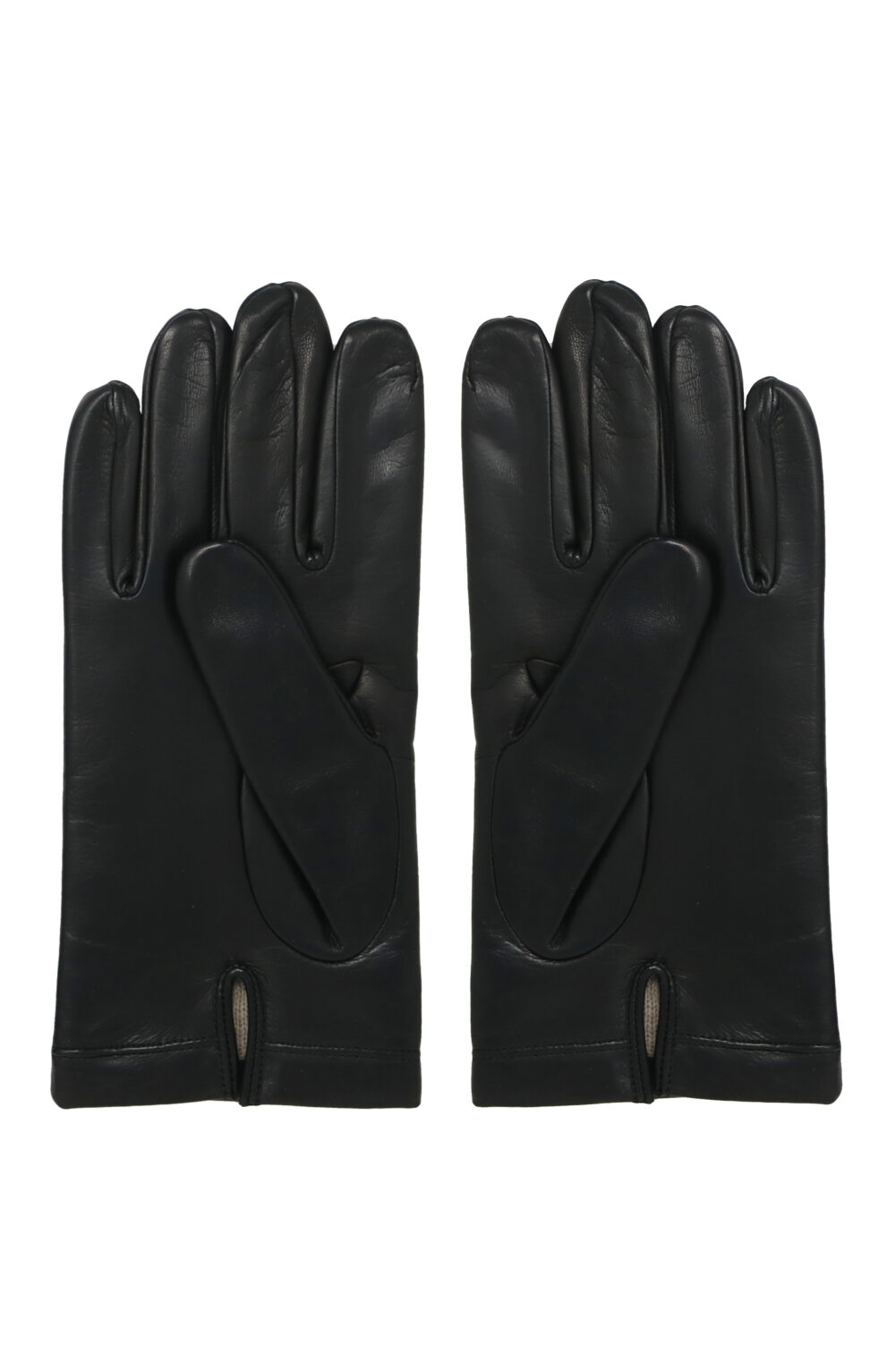 Men gloves 100% lambskin lined in cashmere. Black color. - Image 3