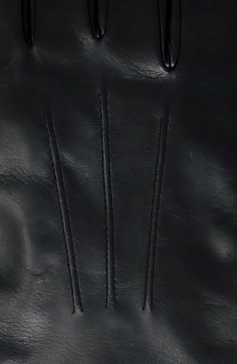 Men gloves 100% lambskin lined in cashmere. Black color. - Image 5