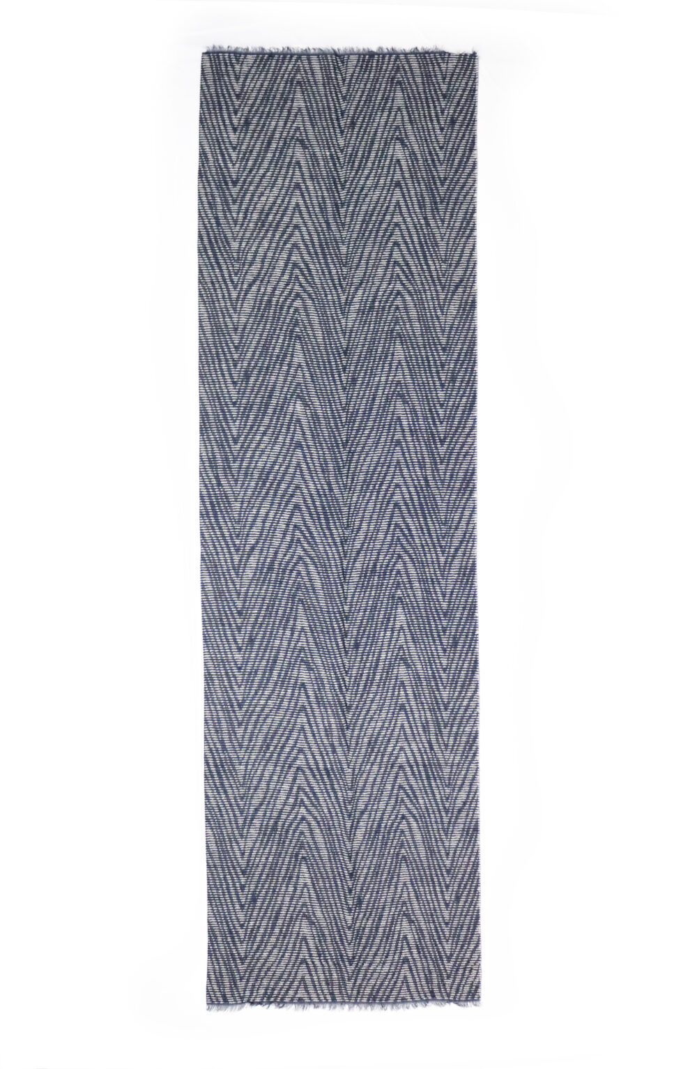 Women winter scarf color navy - Image 4