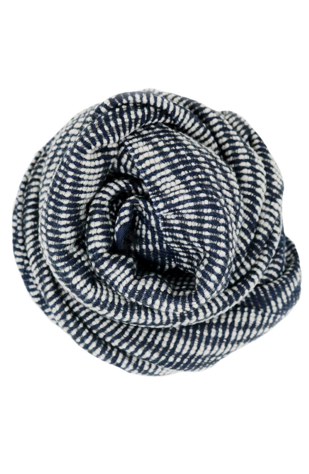 Women winter scarf color navy - Image 3