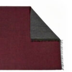 Winter women scarf, bordeaux and grey color - Image 5