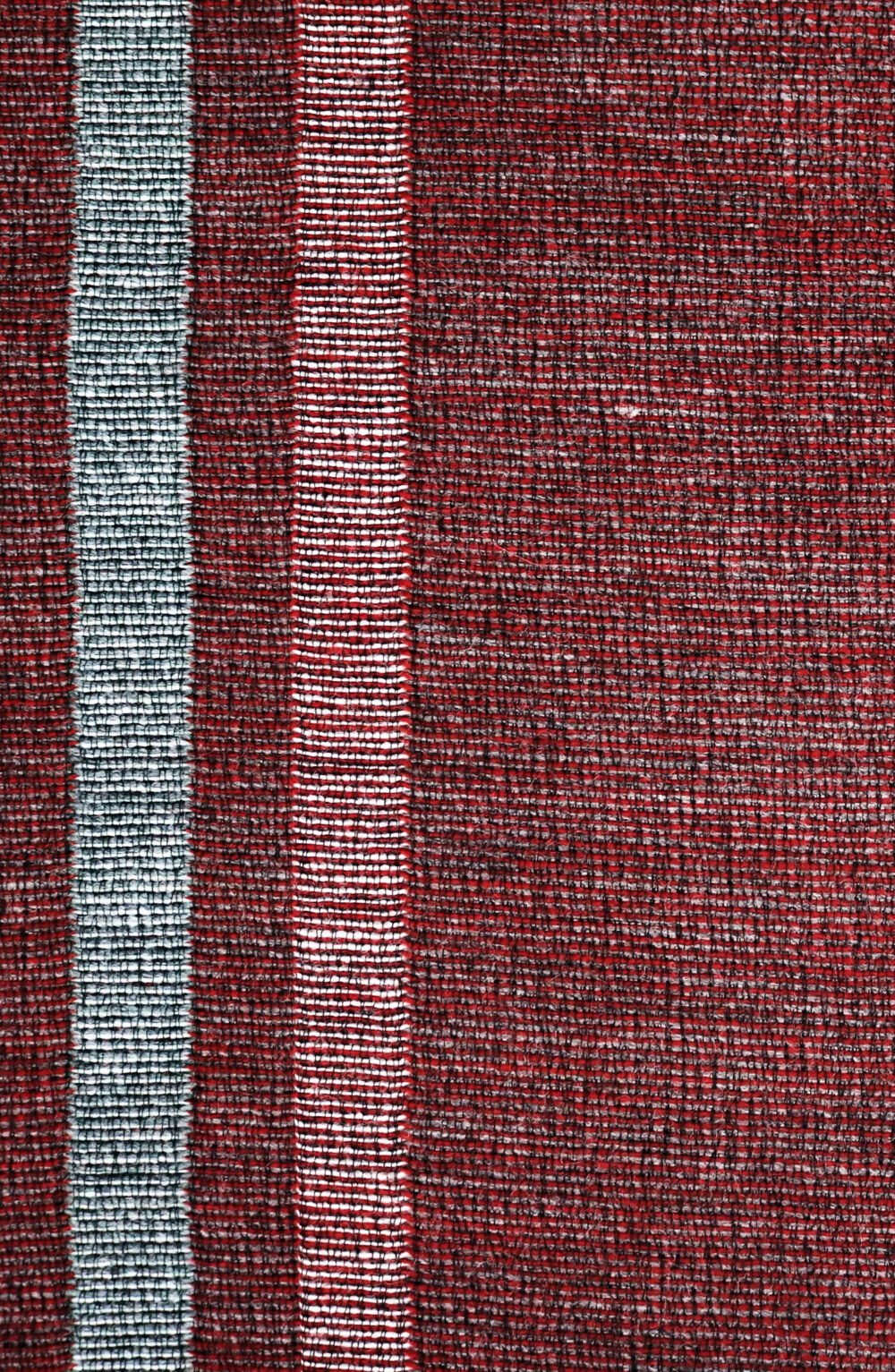 Women Scarf yarn dye, grey and bordeaux color - Image 5