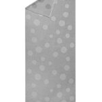 Women scarf grey color with big pois - Image 4