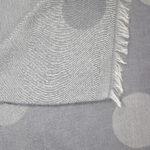Women scarf grey color with big pois - Image 5
