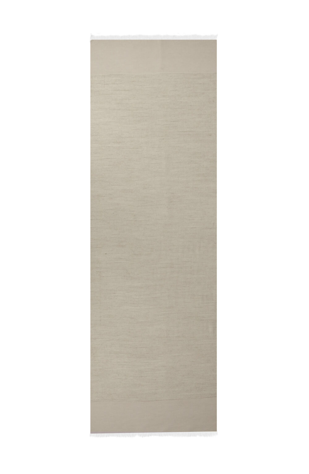 Women scarf taupe color with stripes - Image 4
