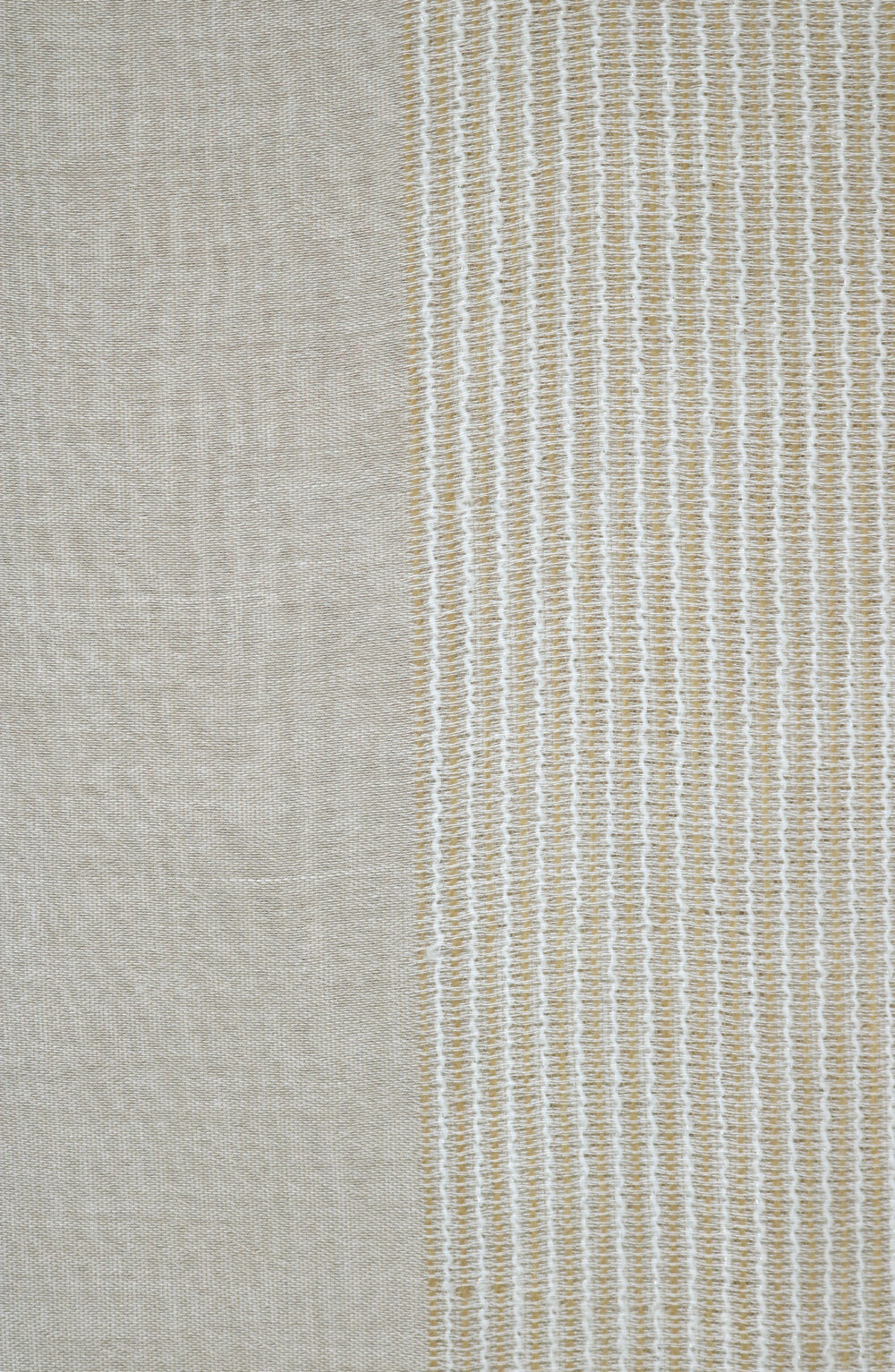 Women scarf taupe color with stripes - Image 5