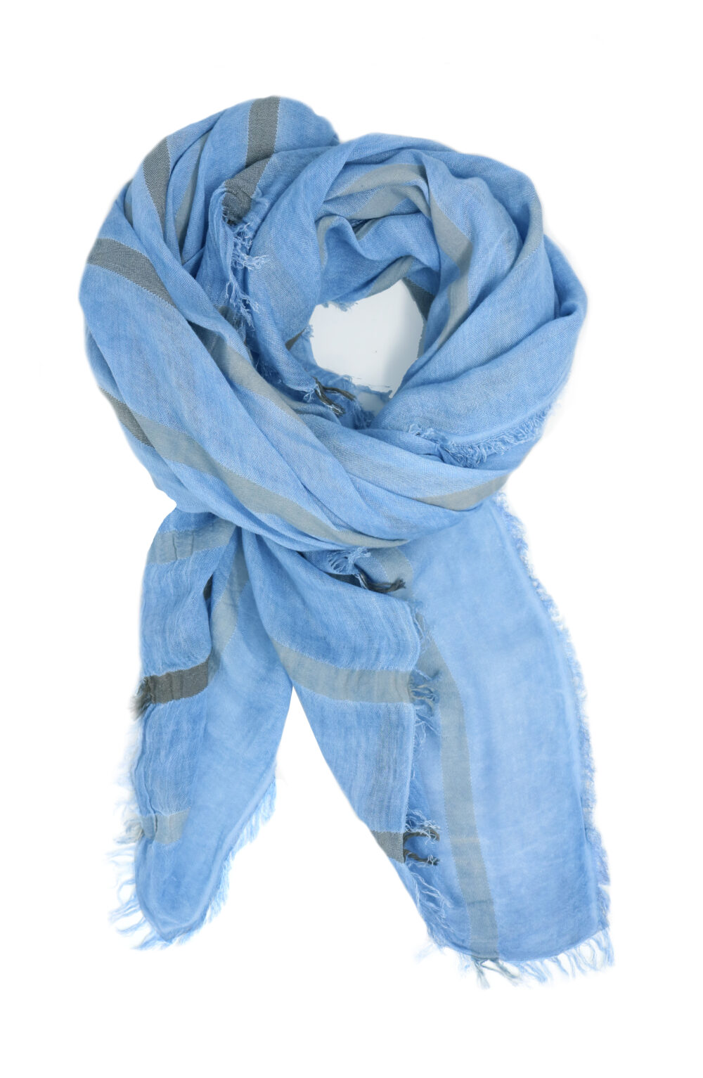 Women scarf blue color - Image 2
