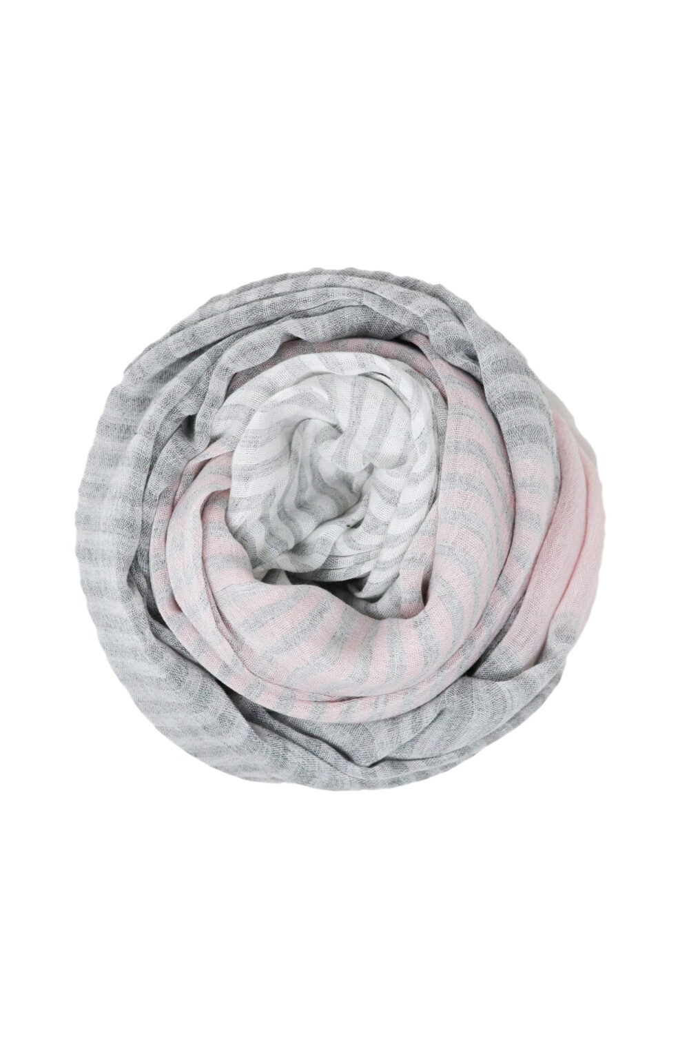 Women scarf pink, grey and white color - Image 3