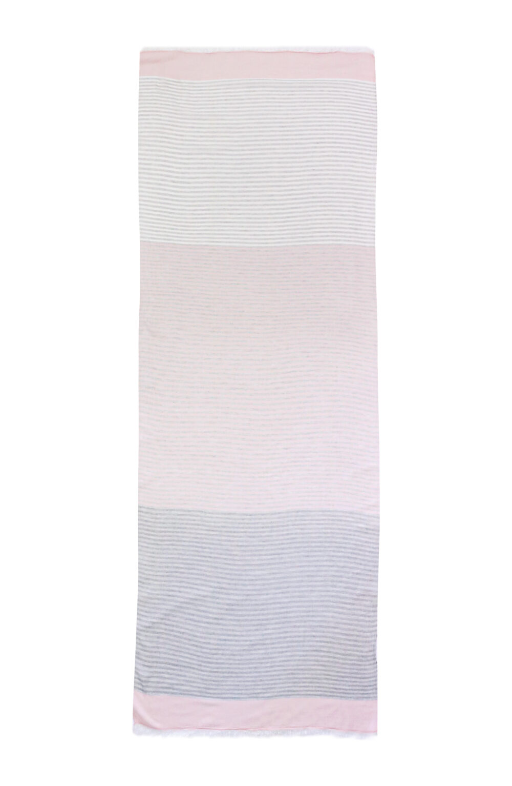 Women scarf pink, grey and white color - Image 4