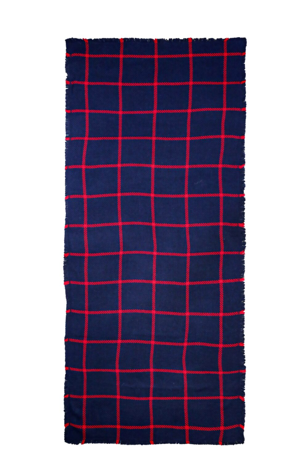 Elegant Women scarf yarn dyed jacquard blue - Image 2