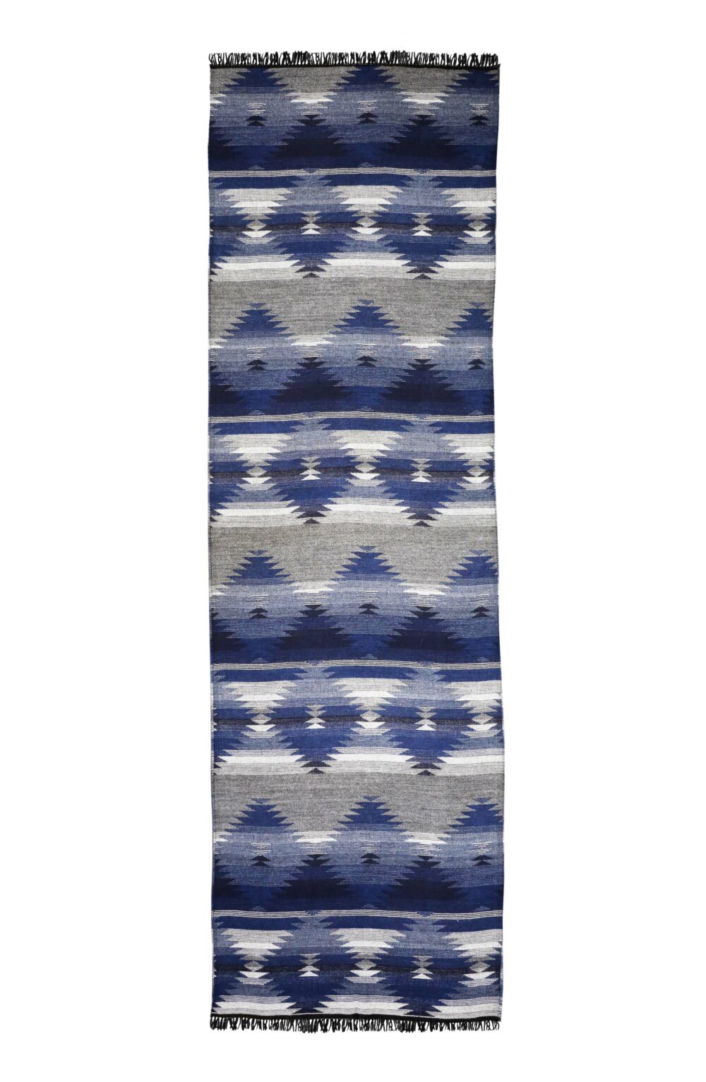 Elegant Women scarf abstract shapes blue - Image 2