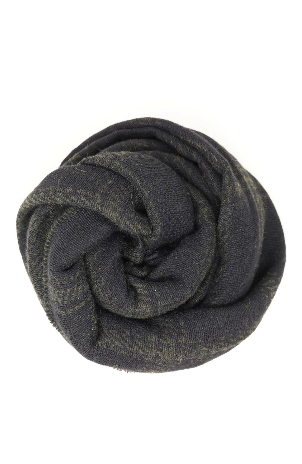 Elegant Women scarf with modern tartan design green - Image 3