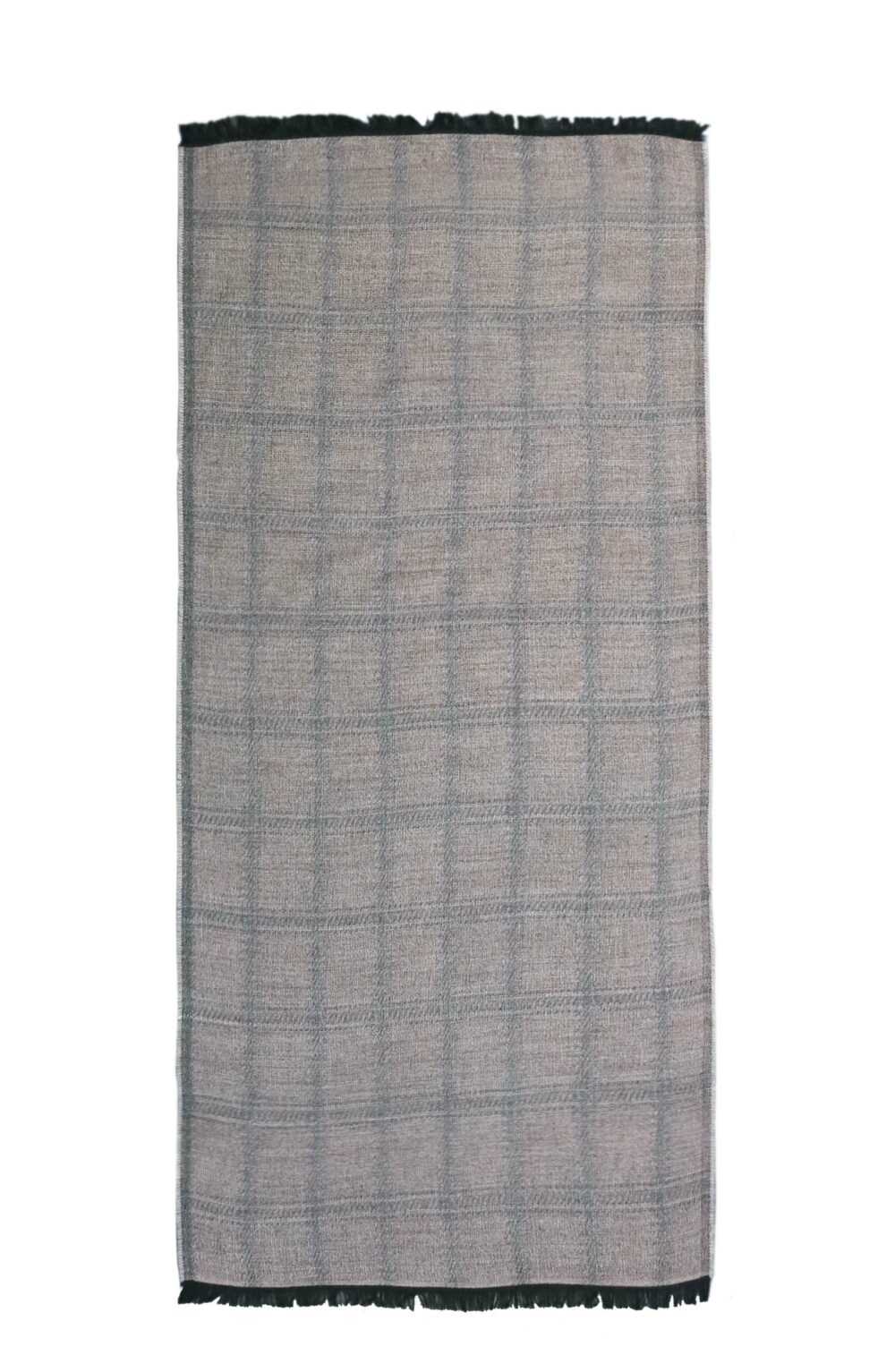 Elegant Women scarf with modern tartan design pink - Image 5